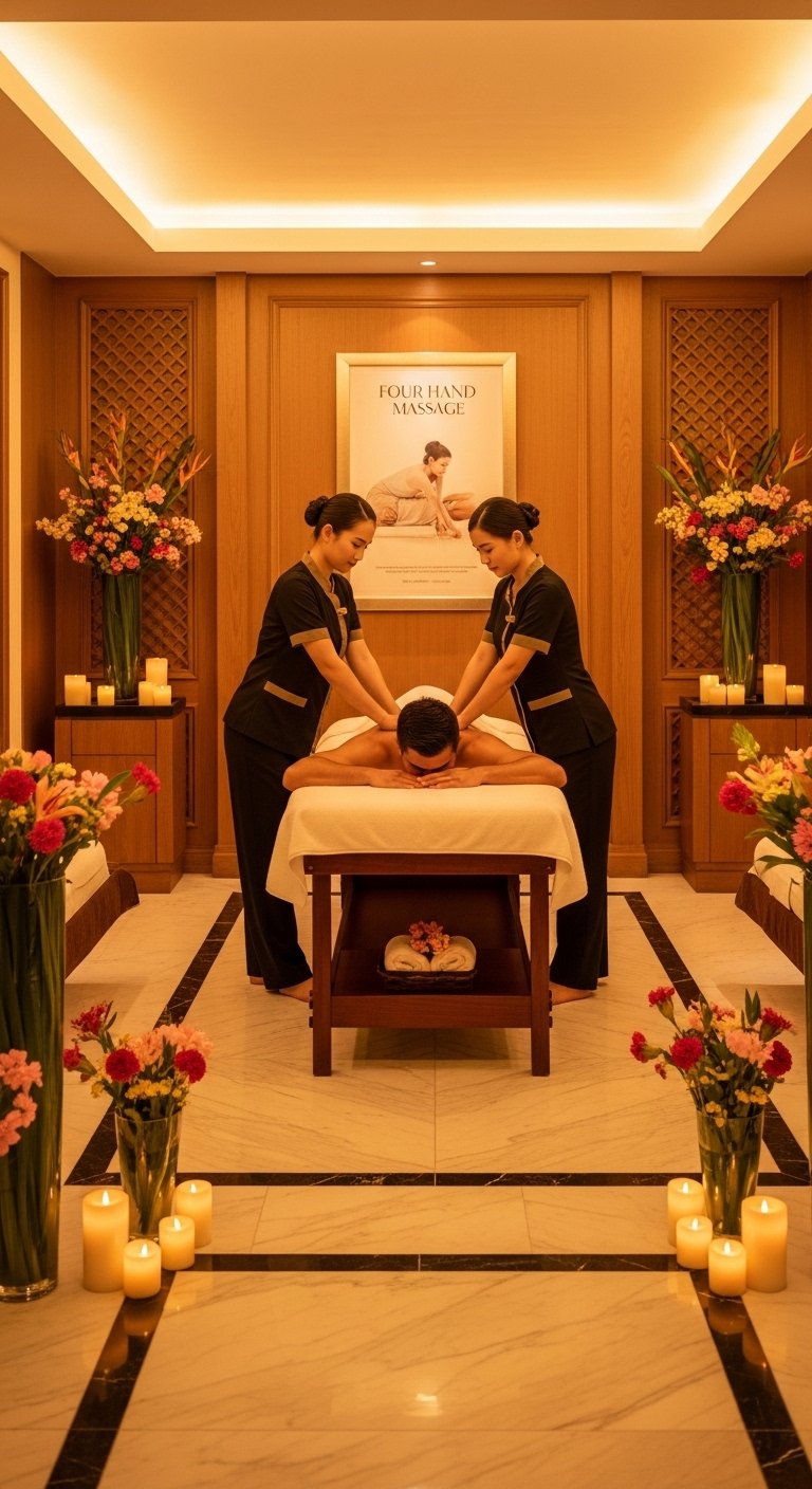 Four hands massage therapy in Hyderabad