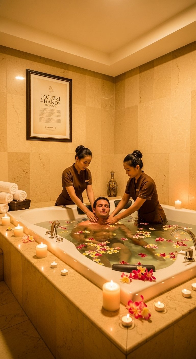 Jacuzzi four hands massage in Hyderabad